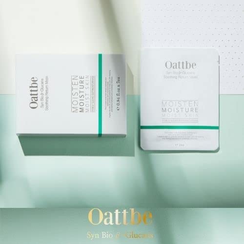 Syn Bio Beta Glucan 7 Pack Premium Korean Sheet Masks - Instantly Hydrating Face Masks with 5 Types of Hyaluronic Acid and Antioxidants