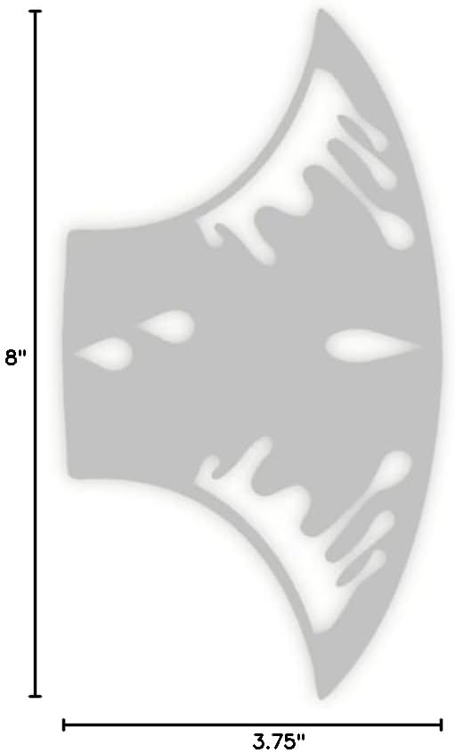 Stencil1FX Eye Drips 1 Tears Makeup Stencil - Water Drops Reusable Stencils United States Stencil America for Parades, Parties and More!