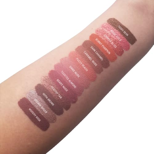 Aromi Matte Liquid Lipstick | Grey Brown Lip Color, Greige, Vegan, Cruelty-free, Waterproof, Long-Lasting, Dye and Lead-Free Lipstick (Sepia Brown)