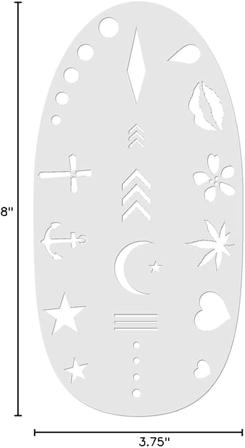 Stencil1FX - Tattoo Marks Makeup Stencil - for Costumes, Dress Up, Halloween, Cosplay, Arts, Face Painting