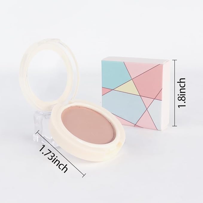 Eyeshadow Single Matte, High-Pigment Monochrome Eye Shadow Pressed Powder, Everyday Velvety Silky Eye Makeup Looks, Professional Long-Lasting Waterproof Single Eyeshadow Palette, Nude 01