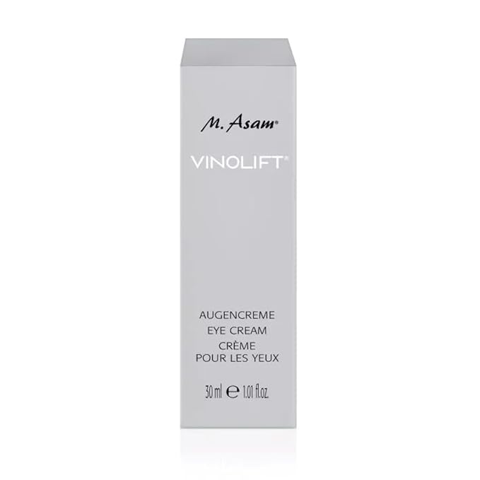 M. Asam VINOLIFT Eye Cream - anti-wrinkle eye care with resveratrol & encapsulated OPC for skin rejuvenation, hyaluronic acid provides moisture & makes skin look plumped up, 1.01 Fl Oz