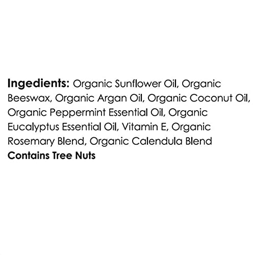 Moroccan Magic Organic Peppermint Eucalyptus Lip Balm 3 Pack | Ultra-Hydrating Argan & Essential Oil Lip Moisturizer + Vitamin E | Natural Mint Chapstick for Dry Lips | Non-Toxic | Organic Lip Balm