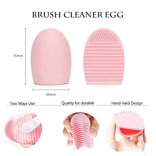 28PCS Makeup Brush Set, Quality Makeup Brushes for Women, Brush Set Make Up for Beginner Starter Professional,Pink Makeup Set with Blenders Masks Spatula,Travel-Friendly Makeup Brush Set with Case