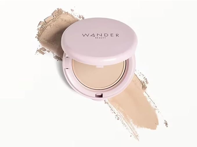 Wander Beauty Women's Wanderlust Powder Foundation, Light, Tan, 0.3 Ounce