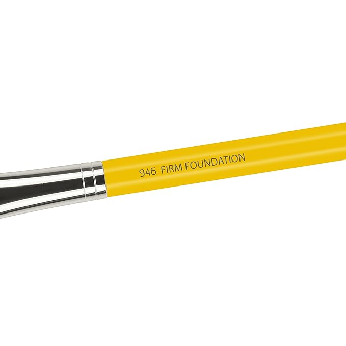 Bdellium Tools Professional Makeup Brush - Studio Series 946 Firm Foundation - With Soft Synthetic Fibers, For Blending and Contouring (Yellow, 1pc)