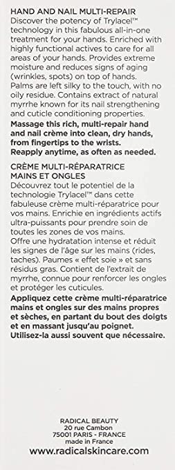 Radical Skincare Hand & Nail Multi Repair Creme - Provide Moisture & Fight Aging | Strengthens Nails & Cuticles | For All Skin Types Including Sensitive Skin | Cruelty & Paraben Free (2.5 oz, 2 Pack)