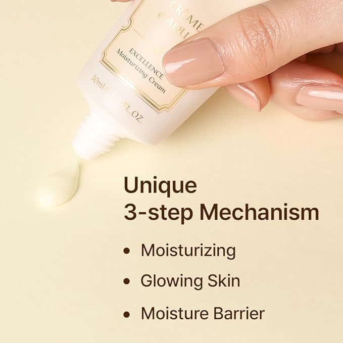 PARIS CRÈME d'AQUA EXCELLENCE Korean Moisturizing Cream Facial hydrating cream for All Skin Types 1.05 fl. oz