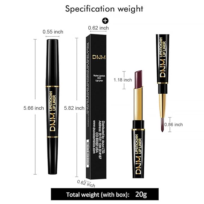 Kaely 2-in-1 Nude Beige Brown Lip Liner & Lipstick Set Kit for Women, Matte Lips Kit with Lip Liner Lip Stains Long Lasting Waterproof 24 Hour Lipstick and Lip Liners Combo Lipliners Pencil Set 03