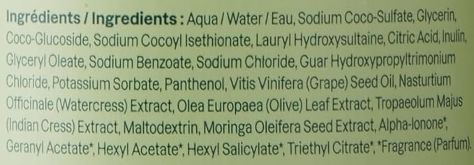 ATTITUDE Nourishing Hair Shampoo, EWG Verified, For Dry and Damaged Hair, Naturally Derived Ingredients, Vegan and Plant Based, Grapeseed Oil and Olive Leaves, 32 Fl Oz