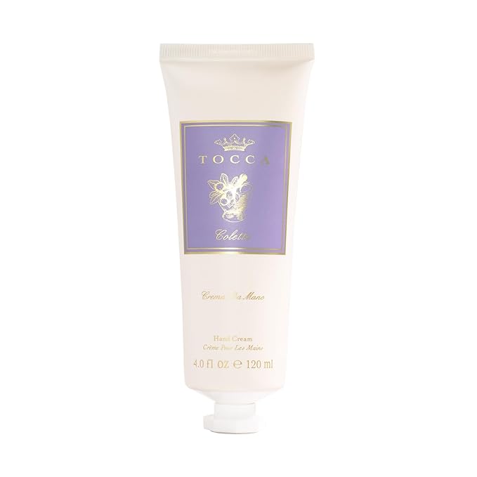 Tocca Crema de Mano Luxe, Colette Hand Cream, 4 oz - Bergamot, Sandalwood, Pink Peppercorn - Moisturizing, Quick Absorbing