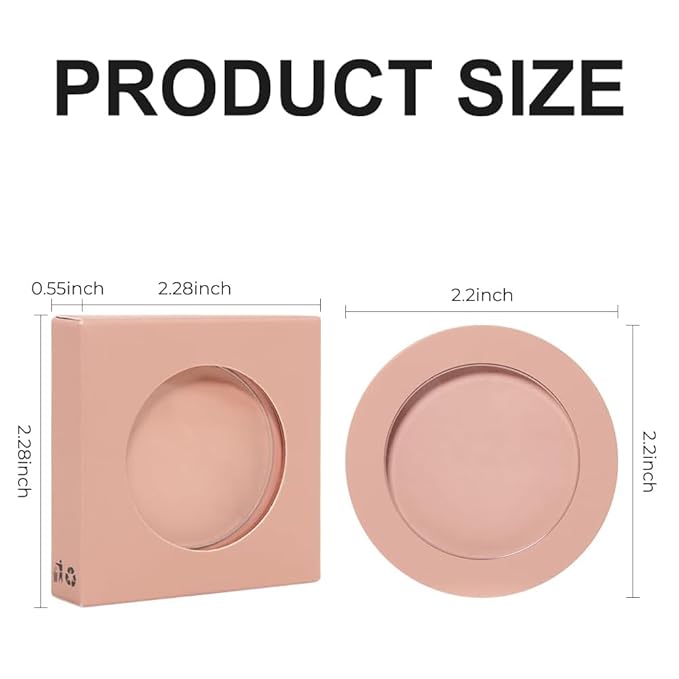 Nude Pink Matte Powder Blush Palette Cheeks Face Makeup, Achieves an Elegant, Natural Finish, Lightweight, Smooth, and Long-Lasting without Smudging, Suitable for All Skin Tones