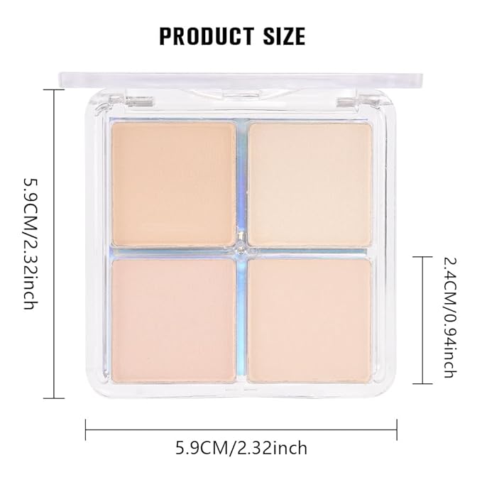Kaely Powder Eyeshadow Quad, Vanilla Nude Beige Matte Shimmer Eyeshadow Palette Makeup, Neutral Eye Shadow Palette for Older Women Pigmented Waterproof, sombras para ojos, Blendable, Cruelty-free, 10
