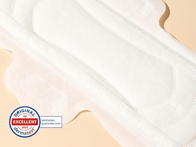 Hyye Ultra Thin Sanitary Pads with Wings, High Absorbency, Air Flow Cotton Soft Touch Cover, Unscented, Made in Korea (Large, 14 Count)