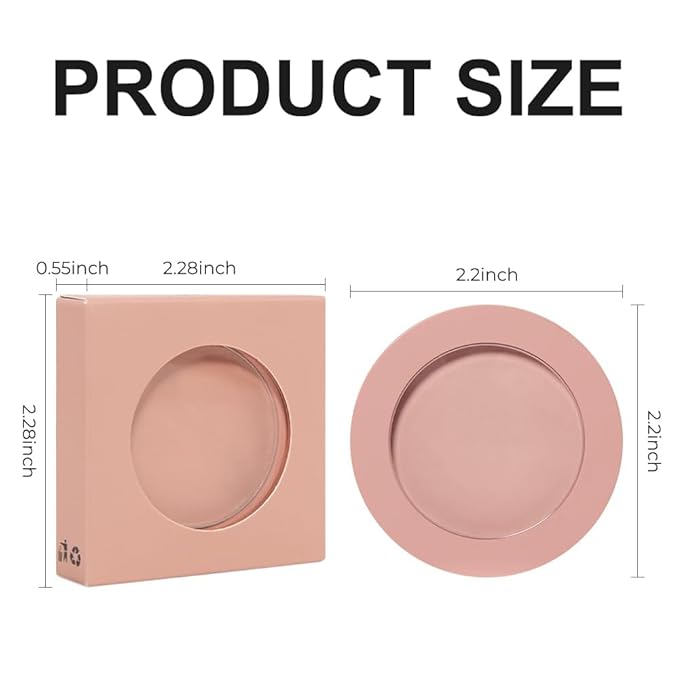 Dusty Rose Pink Matte Powder Blush Palette Cheeks Face Makeup, Achieves an Elegant, Natural Finish, Lightweight, Smooth, and Long-Lasting without Smudging, Suitable for All Skin Tones