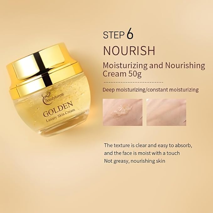 Snail Mucin Facial Skincare Kit for Women, Suitable for All Skin Types - Deep Moisturizing & Nourishing with Collagen, Ideal Christmas Gift - Anti-aging Skin Care Set