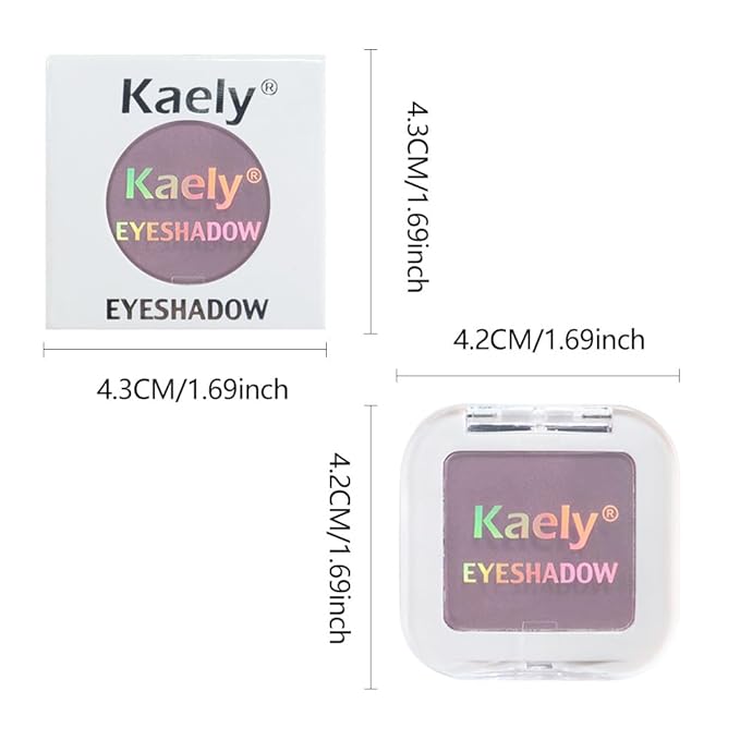 evpct Lavender Purple Matte Single Eye Shadow Palette Makeup for Older Women, Pale Lavender Natural Pressed Eyeshadow Palette for Eyes, High Pigment Longwear Mini Monochrome Eyeshadow Sombra Para Ojos