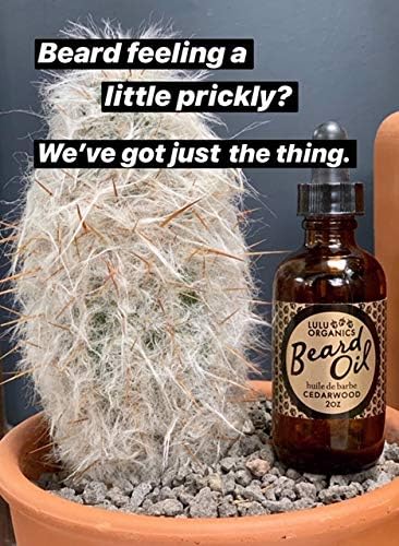 Argan Oil for Beard, Natural Moisturizer for Men Facial Hair Growth with Cade Berry Cedar Wood Scent, Supports with Natural Oil Essential 2oz bottle