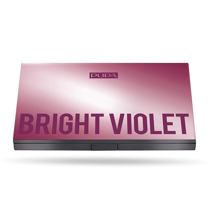Pupa Milano Make Up Stories Eyeshadow Palette 003 Bright Violet - 10-Shade Shadow Collection with Matte, Satin, and Metallic Color Options - High Pigment Formula - Soft, Blendable Texture - 0.63 oz