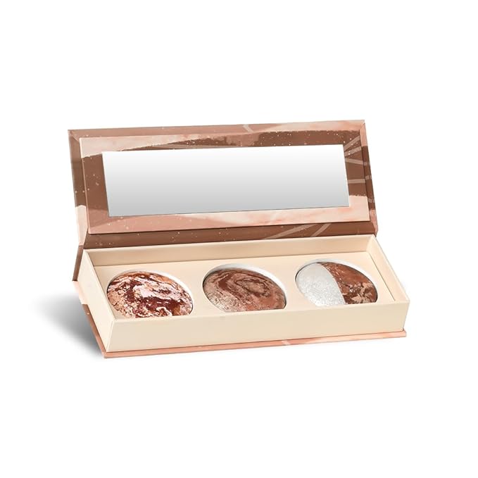 Best Baked Palette, Pink Butter Cream, rock, Sunstone Terracotta, and 7 color Eyeshadows - Travel-Friendly, Multi-Use Powder for Eye, Long-lasting Wear, Travel Makeup with Mirror Cruelty Free