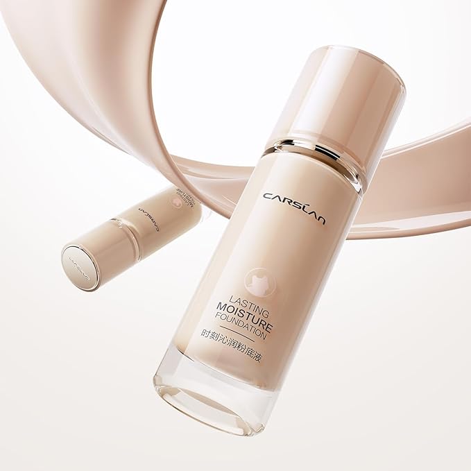 Lasting Moisture Foundation, 24H Longlasting Medium Coverage Dewy Finish Face Makeup, Poreless, Lightweight, Hydrating Liquid Foundation For Dry Skin, N01