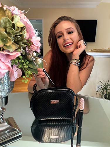 Skone Cosmetics Insanely Intense Waterproof Mascara – Smudge-Proof, Long-Lasting and Volumizing for Thick, Lifted Lashes – Lengthening Mascara for a Dramatic, False Lash Effect & Eye-Catching Bling