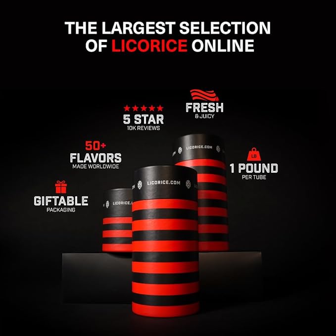 Licorice.com Licorice Gift Box, Gourmet Gift Snack (Blue Licorice)