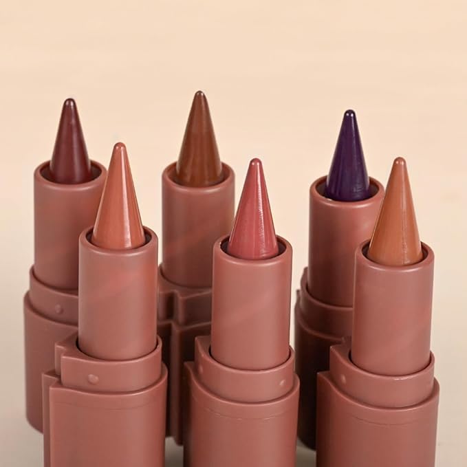 AMY'S DIARY Matte Crayon Lip Liner Lipstick Makeup, Precision Tip Matte Lip Crayon, Longwear Up To 24Hrs,Matt Lip Liner Make Up Smudge-Proof Lip Contour Waterproof for Women (Toffe, Regular)