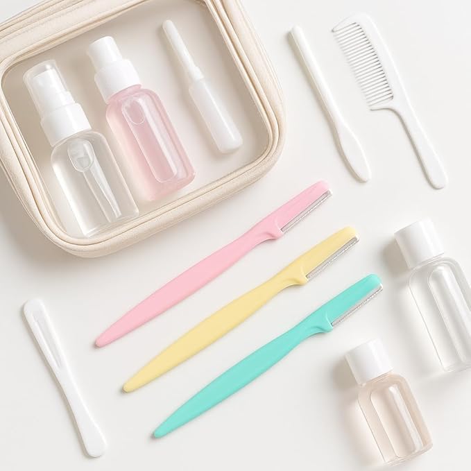 Dermaplane Razor for Women Face – Eyebrow Razor & Facial Hair Remover with Protective Cover – Reusable Dermaplane Facial Razor for Smooth, Flawless Skin