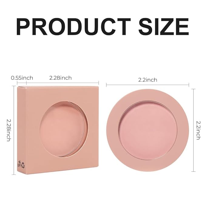 Natural Pink Matte Powder Blush Palette Cheeks Face Makeup, Achieves an Elegant, Natural Finish, Lightweight, Smooth, and Long-Lasting without Smudging, Suitable for All Skin Tones