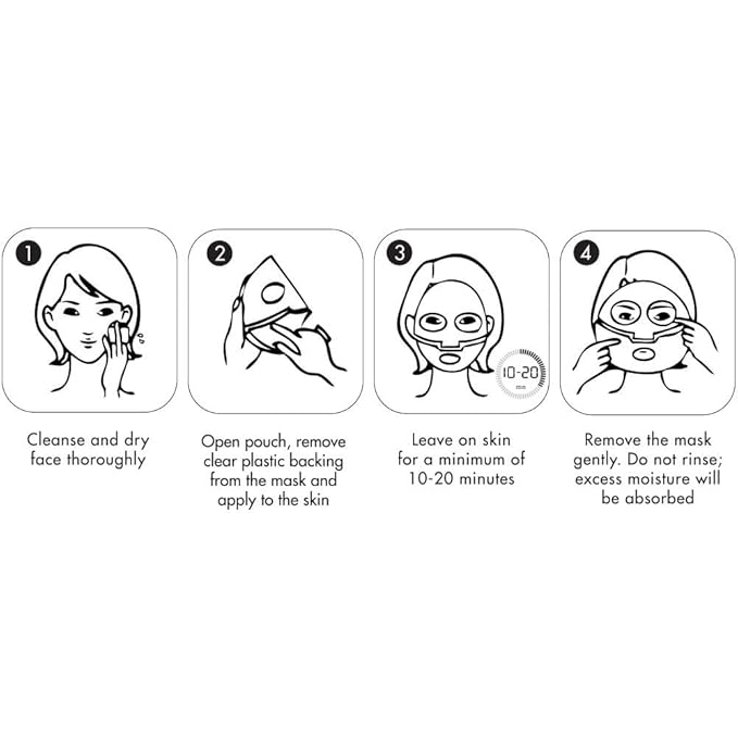 Clinical Resolution CRL Peptide Aqua Gel Mask 5 Pack, Instant Hydration, Soothing, Cooling, Healing, Post-Treatment, Post Microneedling, Reduce Redness and Stinging Feeling