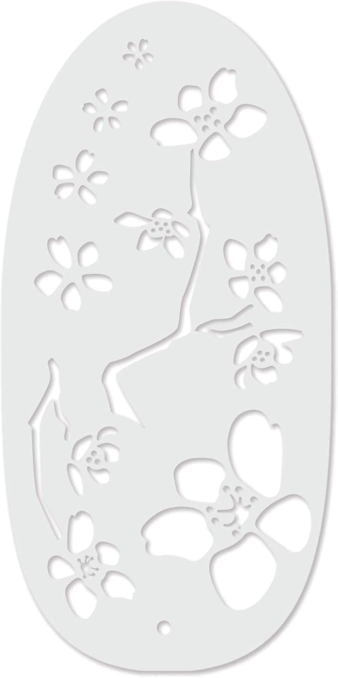 Stencil1FX - Cherry Blossom Eye Makeup Stencil - Fairy Renaissance Elven Princess - for Costumes, Dress Up, Halloween, Cosplay, Arts, Face Painting