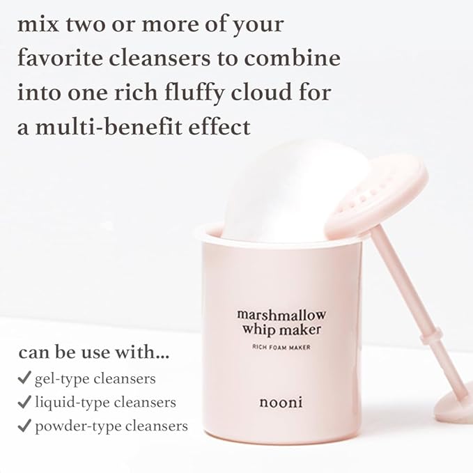 NOONI Double Cleansing Duo Gift Set & Marshmallow Whip Maker Bundle
