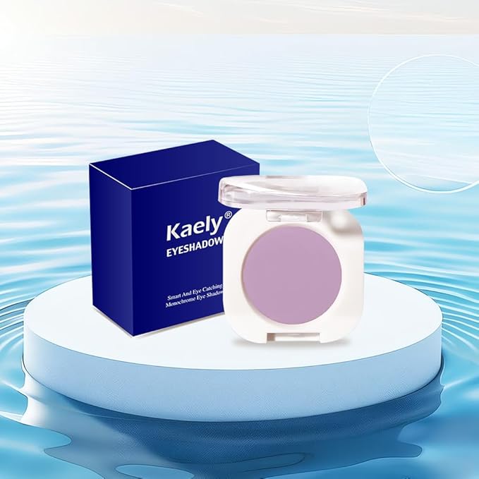 Violet Purple Matte Eyeshadow Palette for Women, Single Monochrome Eye Shadow Makeup, Shiny Pressed Powder, Blendable Natural sombras para ojos, Holographic,Vegan,Travel -31