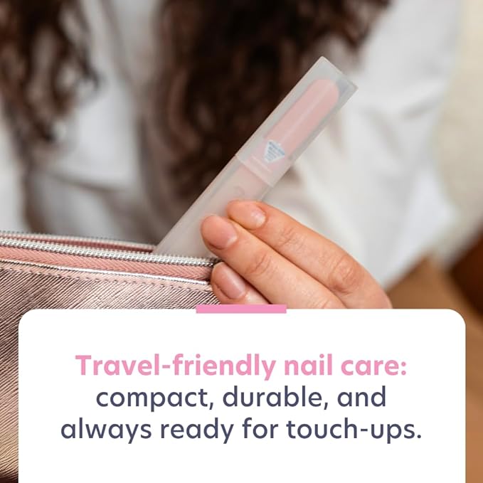 Bona Fide Beauty Czech Glass Nail File for Natural Nails (Raspberry) - Fine Grit (180/240) Etched Crystal Fingernail File with Clear Case. Ideal Gift for Women.