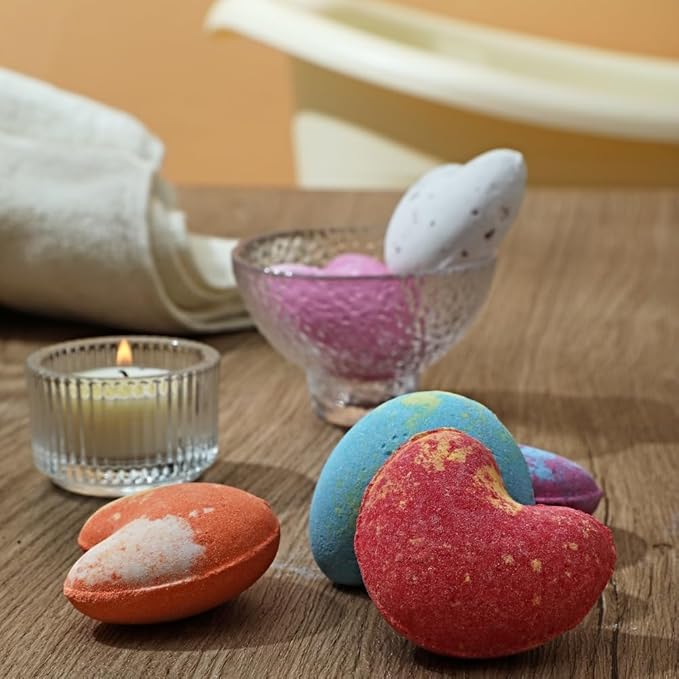 Bath Bombs Gift Set, 9 x 1.41 Oz/ 40g. Essential Oil Spa Bomb Fizzies, Relaxation, Moisturizing and Fun for Women, Wife, Mom, Girls, Teens, Daughter and Her
