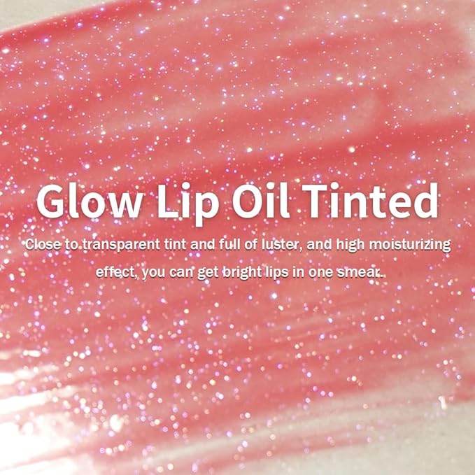 Shimmering Magic PH Color Changing、Hydrating Lip Glow Oil, Plumping Lip Gloss, Moisturizing Lip Oil Gloss, Transparent Moisturizing Lip Balm, Natural Lip Plumper(01 STRAWBERRY BOMB)