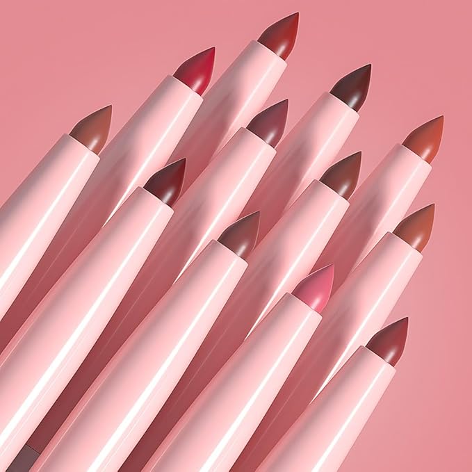 AMY'S DIARY 2pcs Purple Lip Liner & Lipstick Makeup Set, Liquid Lipstick 24H and Lip Liner Set Matt Liquid Lips Make Up Waterproof Long Lasting (06#, 2 Pcs Set)