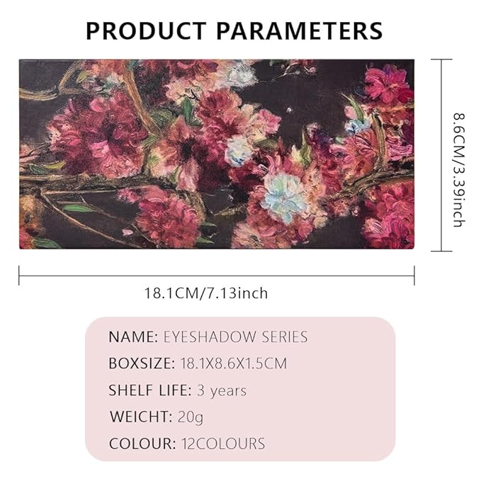 12Colors Eye Shadow Palette With Mirror and Brush,Nude Pink Brown Neutral Natural Eyeshadow Palette,Long Lasting Waterproof Travel Size Makeup Pallete