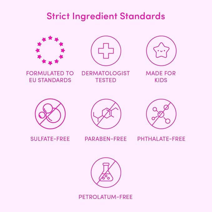 Evereden Barbie Limited Edition Kids Happy Face Duo + Exclusive Barbie Accessories | Multi-Vitamin Kids Face Wash & Cream Set with Stickers + Bracelets | Clean, Vegan Skin Care for Children 3+