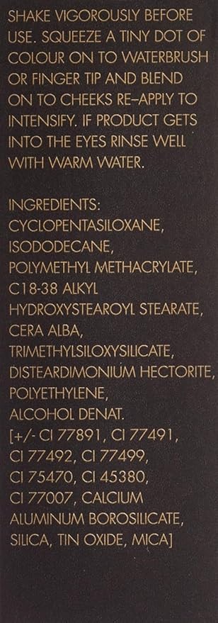 Daniel Sandler WATERCOLOR BLUSH LIQUID CRUSH. Buildable & Blendable Long-Lasting Waterproof Liquid Blush for Cheeks & Lips for All Skin Types including Mature, Dry, Combination & Oily.