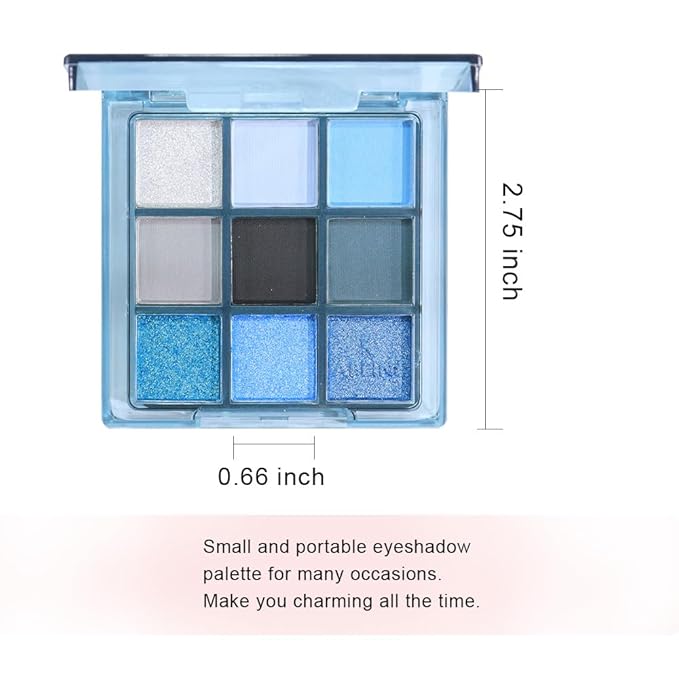 9 Color Eyeshadow Palette Makeup, Neutral Nude Matte Eye shadow & Shimmer Eyeshadow,Long Lasting Waterproof Eye shadow Makeup Palette for Women 02#