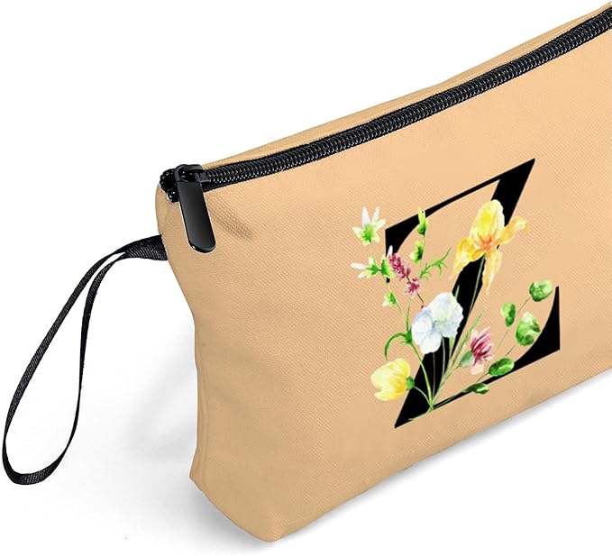 Happy Birthday Friendship Bridesmaid Team Gifts for Employees Women Mom Girl Daughter Teenage Personalized Make up Cosmetic Bag Travel with Mirror Mothers Day Christmas Graduation Z