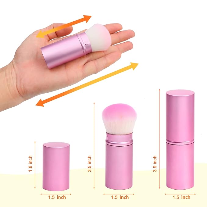 UNIMEIX Makeup Brush Sunscreen Applicator Retractable Kabuki Blush Brush Foundation Brush for Liquid Makeup, Bronzer, Cream or Powder