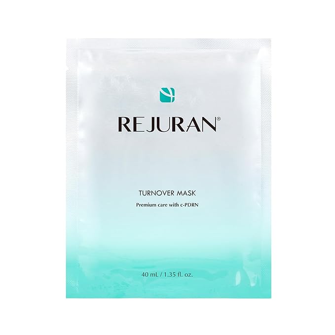 REJURAN® Turnover Mask, c-PDRN® (5ea) – Original Salmon DNA for Firming, Hydration, Repairing & Revitalizing. Achieve Youthful, Radiant Skin. Korean Skincare. Ultra Microfiber Sheet Mask