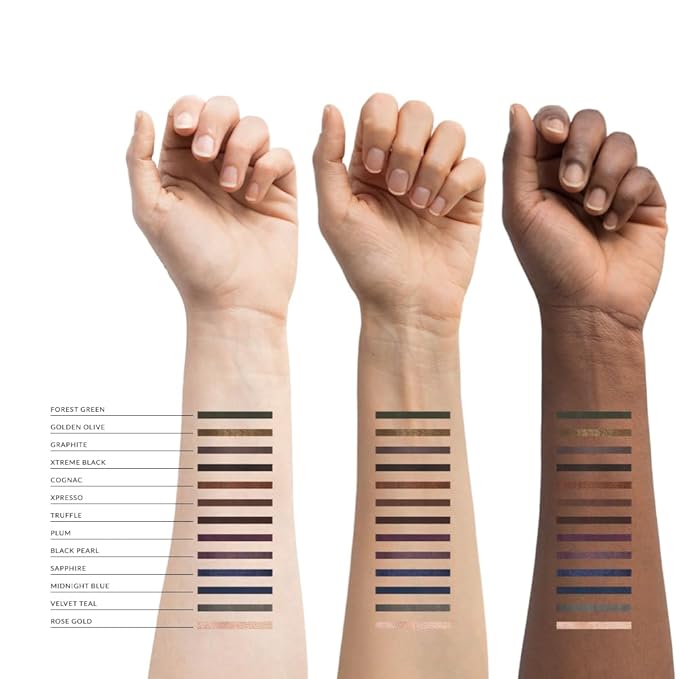 Xtreme Lashes GlideLiner Long Lasting Eye Pencil with Sharpener, Plum, 0.04 Oz, Waterproof Makeup, Gel Formula, Blendable, Smudge, Fade, & Sweat Proof