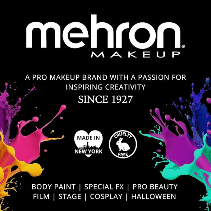 Mehron Makeup StarBlend Cake Makeup | Wet/Dry Pressed Powder | Powder Foundation | Pink Face Paint & Body Paint 2 oz (56g)