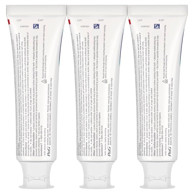 Crest Pro-Health Gum Detoxify Plus Toothpaste 4.5 oz Pack of 3 - Antibacterial Fluoride Toothpaste, Sensitivity Protection, Whitens Teeth, Anticavity, Plaque Control