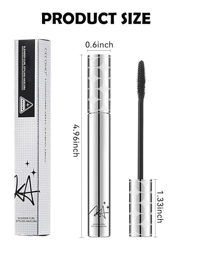 Mascara for Older Women 60 Plus,2 Pcs Brown Waterproof Volumizing Prime Mascara for Mature Women Volume and Length Long Lasting with Thinning Lashes Hypoallergenic Eyelash Makeup for Sensitive Eyes-02