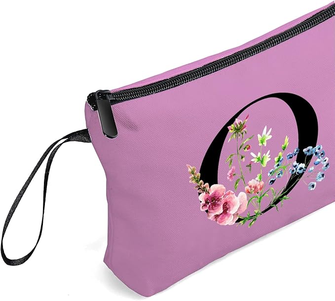 Happy Birthday Friendship Bridesmaid Team Gifts for Employees Women Mom Girl Daughter Teenage Personalized Make up Cosmetic Bag Travel with Mirror Mothers Day Christmas Graduation O